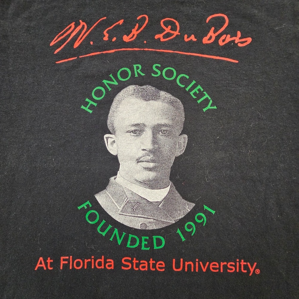 Florida State Dubois Honor Society Black Short Sleeve Cotton T-Shirt Men's S